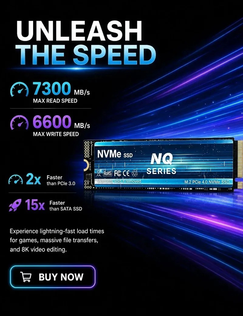 NQ SERIES NVME SSD 2TB/4TB NVM - M.2 Nvme 4Tb Pcie 4.0 Ssd review and price