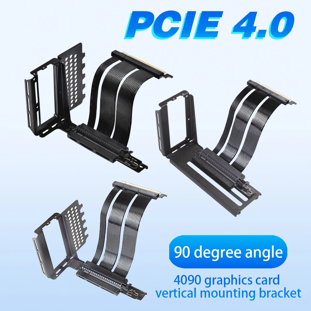 PCI-E 4.0 X16 Extension Riser  - Pcie 4.0 X16 Riser Cable 90 Degree review and price