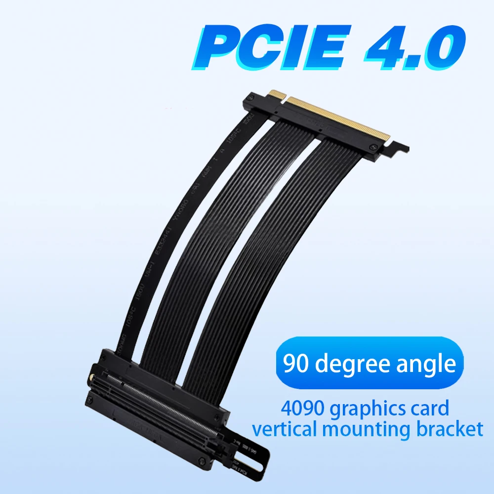 PCI-E 4.0 X16 Extension Riser  - Pcie 4.0 X16 Riser Cable 90 Degree review and price